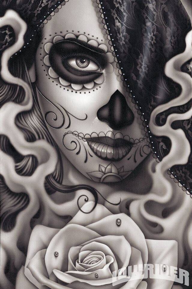 Rose Day of the dead tattoo 21