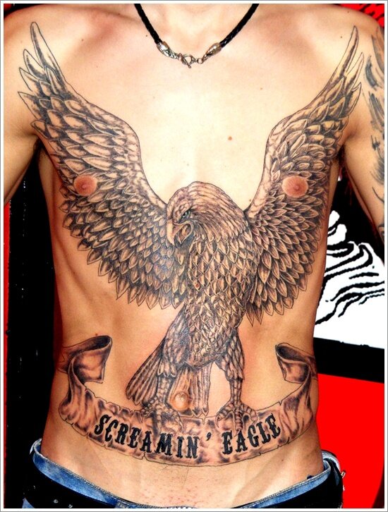 Designed eagle tattoo 10