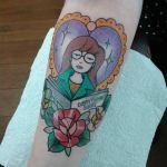 Cute Girl Tattoo Design 49