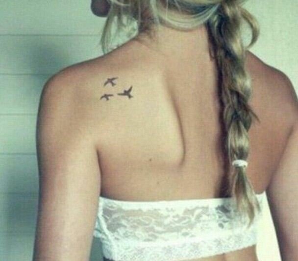 Simple Bird Tattoo Design 100