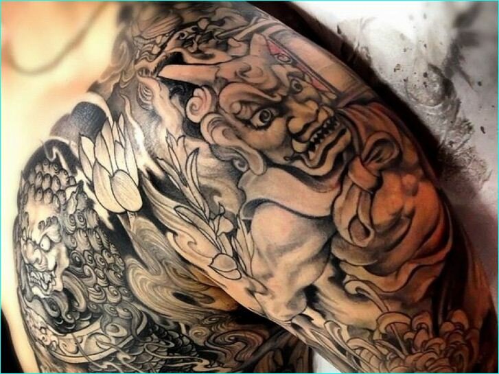 Demon Tattoo on Hand 9